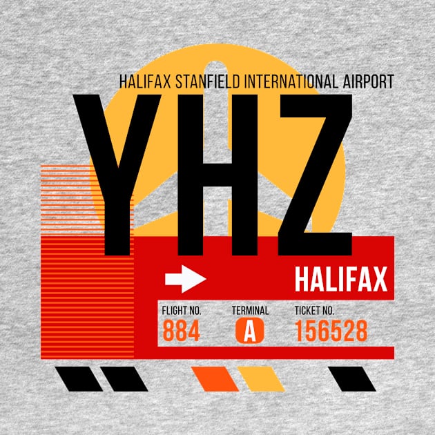 Halifax (YHZ) Airport // Sunset Baggage Tag by Now Boarding